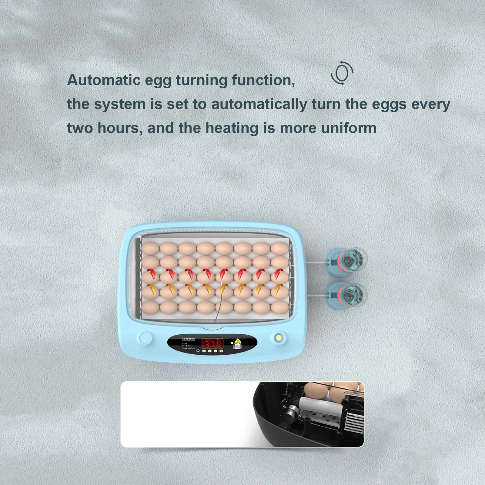 9-36 Egg Incubator Automatic Household Smart Chick Incubator Small and Medium-sized Goose Chicken Quail Incubator Egg Incubator