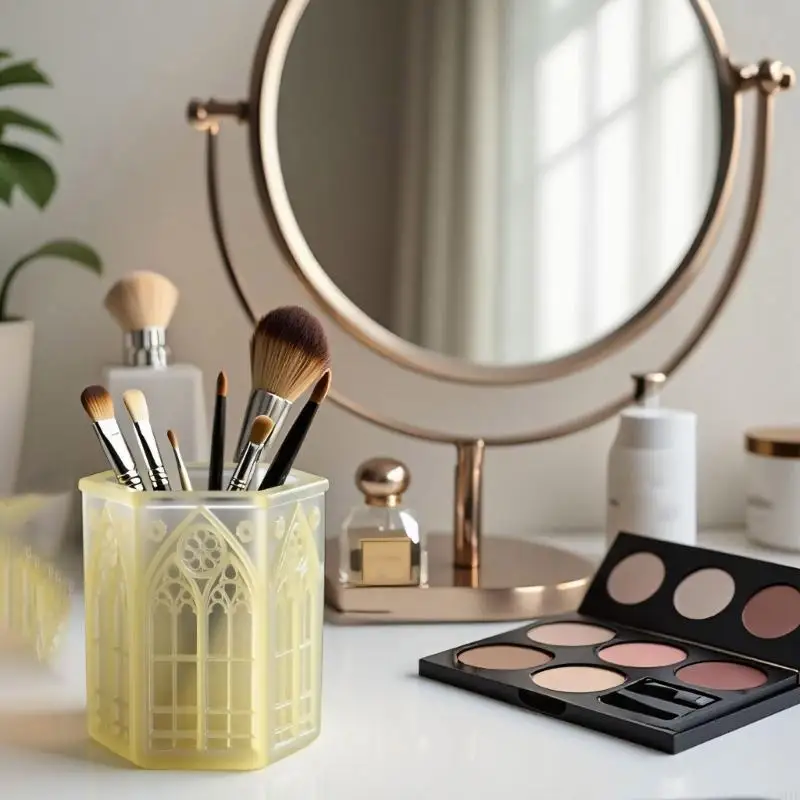 

Church Window Flowerpot Silicone Mold For Resin Crafts Cement Concrete Projects