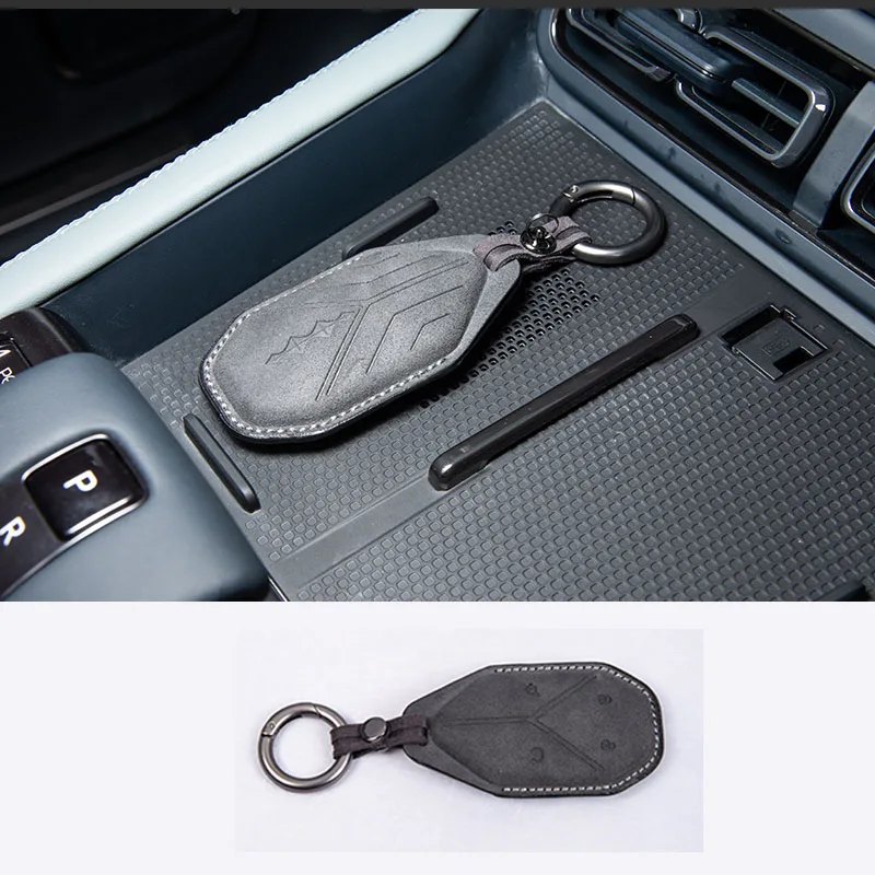 BYD FangChengBao Leopard 5 Protective Leather Suede Key Case - Image 6