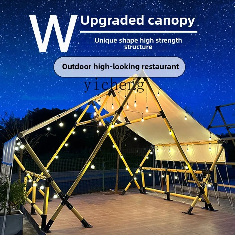 HW15 Camp Triangle Hotel Canopy Professional Outdoor Restaurant Camping Tent Rainproof