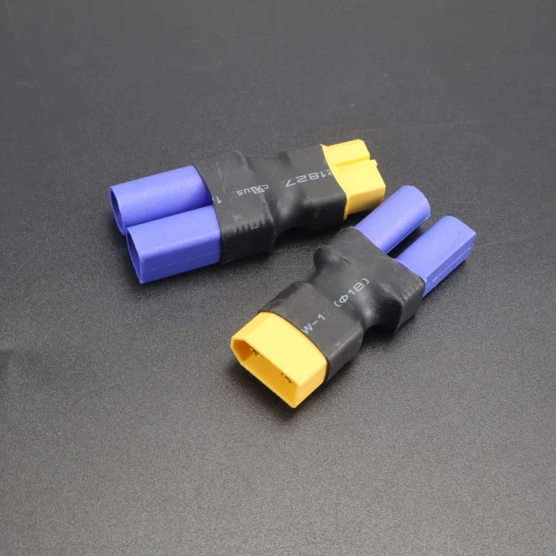2-teiliger EC5-Stecker und -Buchse auf XT60-Stecker und -Buchse Adapter für RC FPV Lithium-Akku ESC – Detail 3