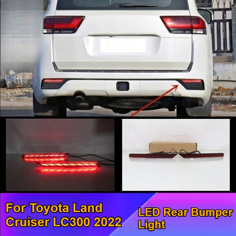 

For Toyota Land Cruiser LC300 2022 LED Rear Bumper Warning Brake Light Navigation Light Accessories