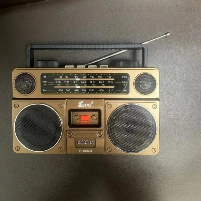 راديو كلاسيكي الطراز عتيق AM FM SW يعمل بالطاقة الشمسية راديو لاسلكي محمول سمّاعات بلوتوث مشغل متعدد الوظائف عالي الحجم