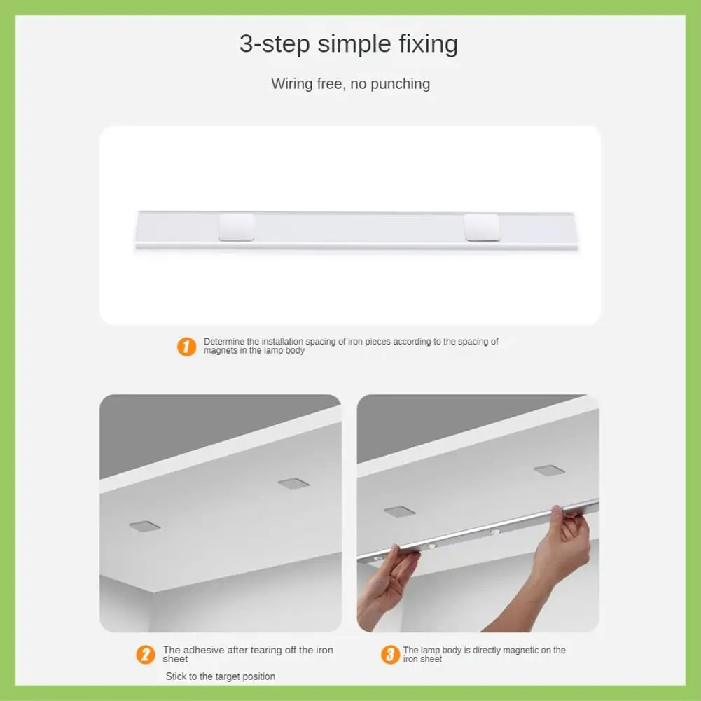 

LED Cabinet Light Motion Sensor Dimmable USB Charging Human Body Induction For Bedroom Entrance