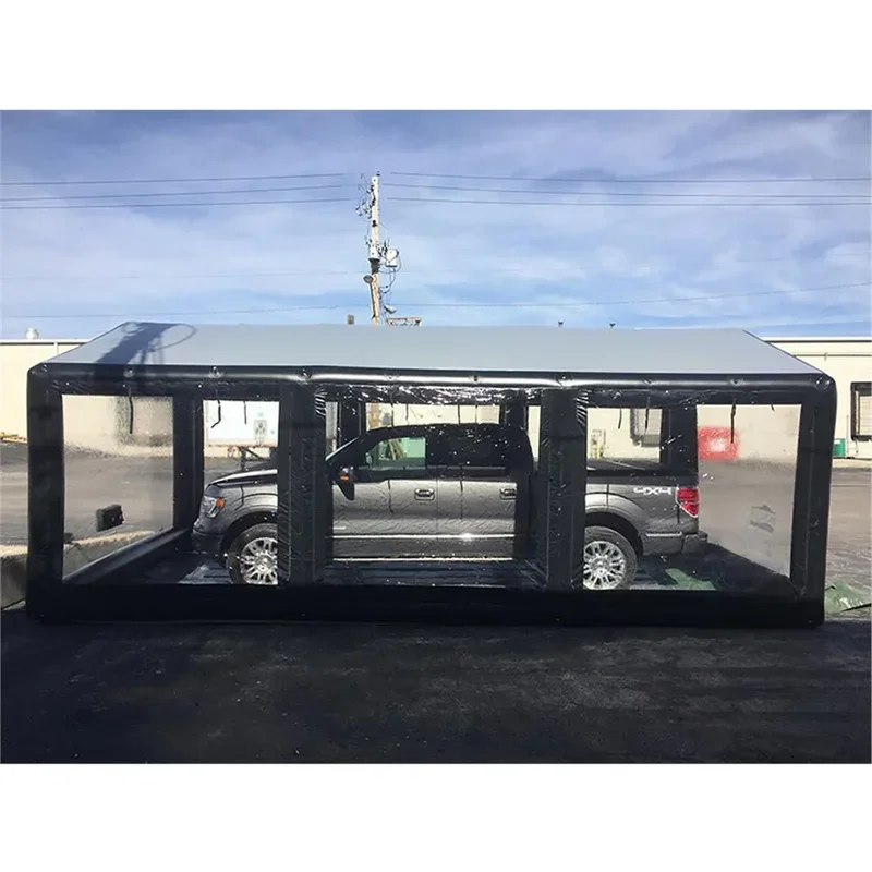 Cabina gonfiabile ermetica in PVC per auto, pittura, garage per auto, tenda di copertura portatile, guida nella cabina del carport con pompa per la manutenzione