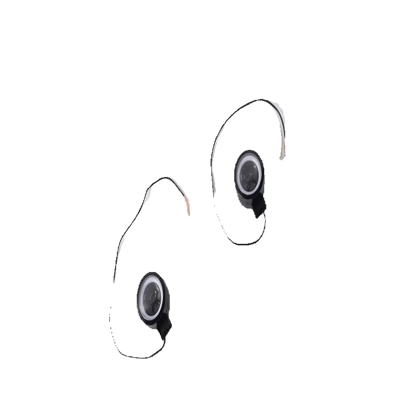 3 بوصة LED ضوء العمل القرون لسيارة دراجة نارية ATV مع 60 واط 6000 كيلو بالقرب من وظيفة DRL بعيدة