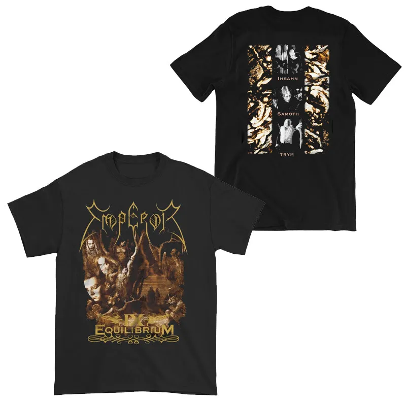 Best 1991 Emperor - Dark Style Norwegian Black Metal Rock American Retro Men's Short-Sleeved T-Shirt