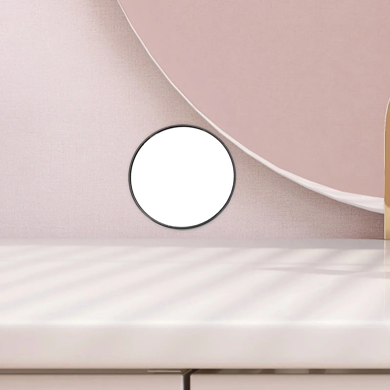 10x espelho de lupa 7.5cm pequeno redondo compacto espelho de maquiagem ferramenta de ampliação de bolso do banheiro com 2 sucção