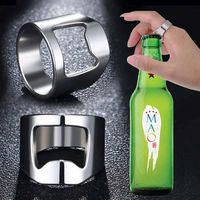 Finger Bottle Opener Ring 17mm/18mm/19mm/20mm Diameter Open Beer Ring Beer Bottle Opener Tool kitchen accessories gadgets