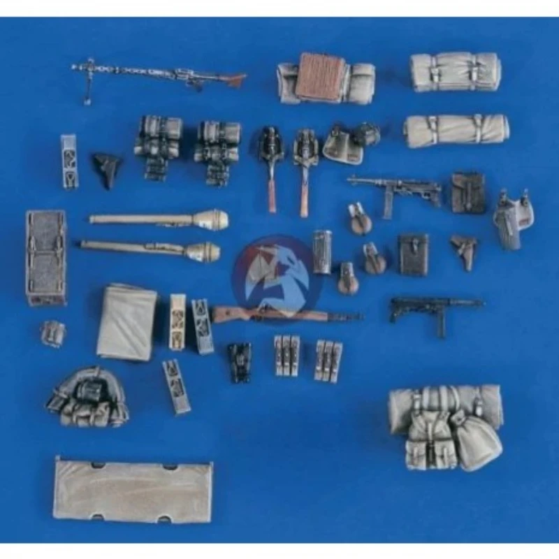 

1/35 Scale Diecast Resin Model Kit German Army Car Parts Set Scene Needs Self-assembly and Coloring