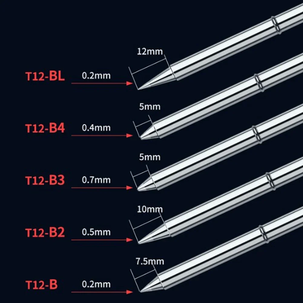 Adjustable T12 B Soldering Iron Tip For 950D 202 942 Soldering Station Good Performance In Tin On And Tin Melting