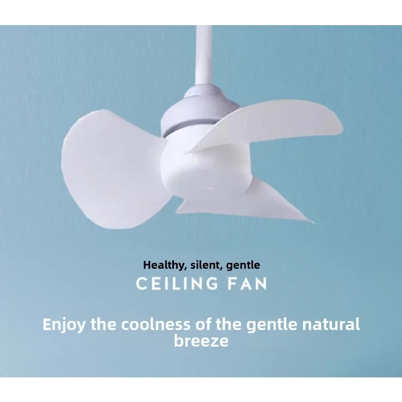 Indoor Ceiling Fan with E27 Screw Base Brushless Motor Providing Quiet Efficient Air Movement Lamp Socket Fan 14CM Compact Size