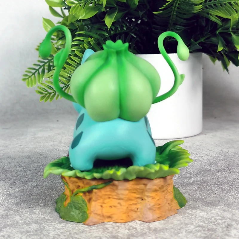 10 cm Bkm PokéMon Gk Bulbasaur Anfänger Pokemon Tier Figur Modell Garage Kit Puppe Trendy Spielzeug Ornamente Kinder Weihnachten Geschenke