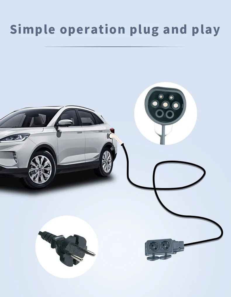EVqiaoyi Typ2 V2L Entladekabel 3,5KW EU-Steckdose Kompatibel mit BYD Xpeng G6 Renault Jaecoo J7 Omoda 9 MG4 Geely EX5 Starray Em I – Detail 1