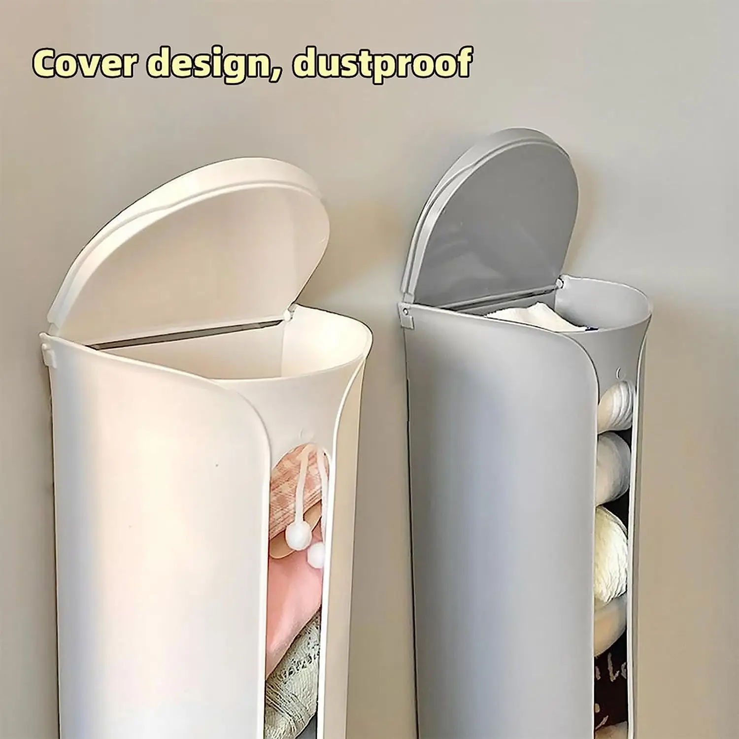 Wall-Mounted Underwear Storage Box Closet Underwear Panties Socks Organizer Self adhesive Home Garbage Bag Dispenser Storage Box