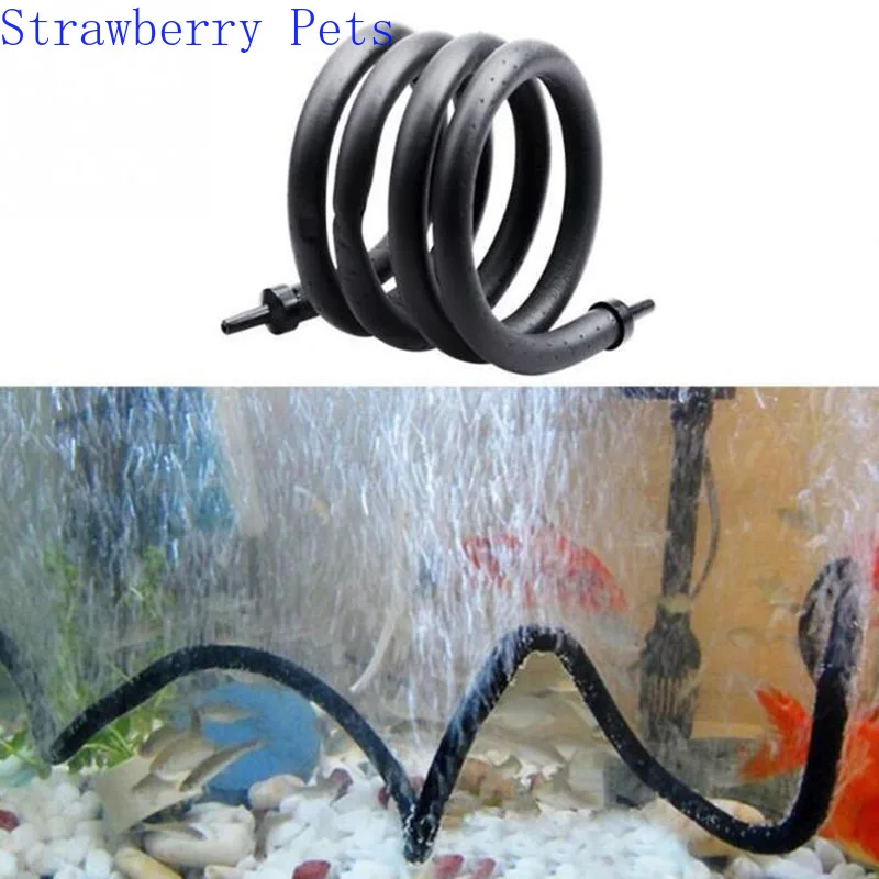 All Sizes 20cm~120cm Aquarium Air Stone Bubble Bar Wall Curtain Tube Hose Fish Tank Pump Hydroponic Oxygen Diffuser Tube