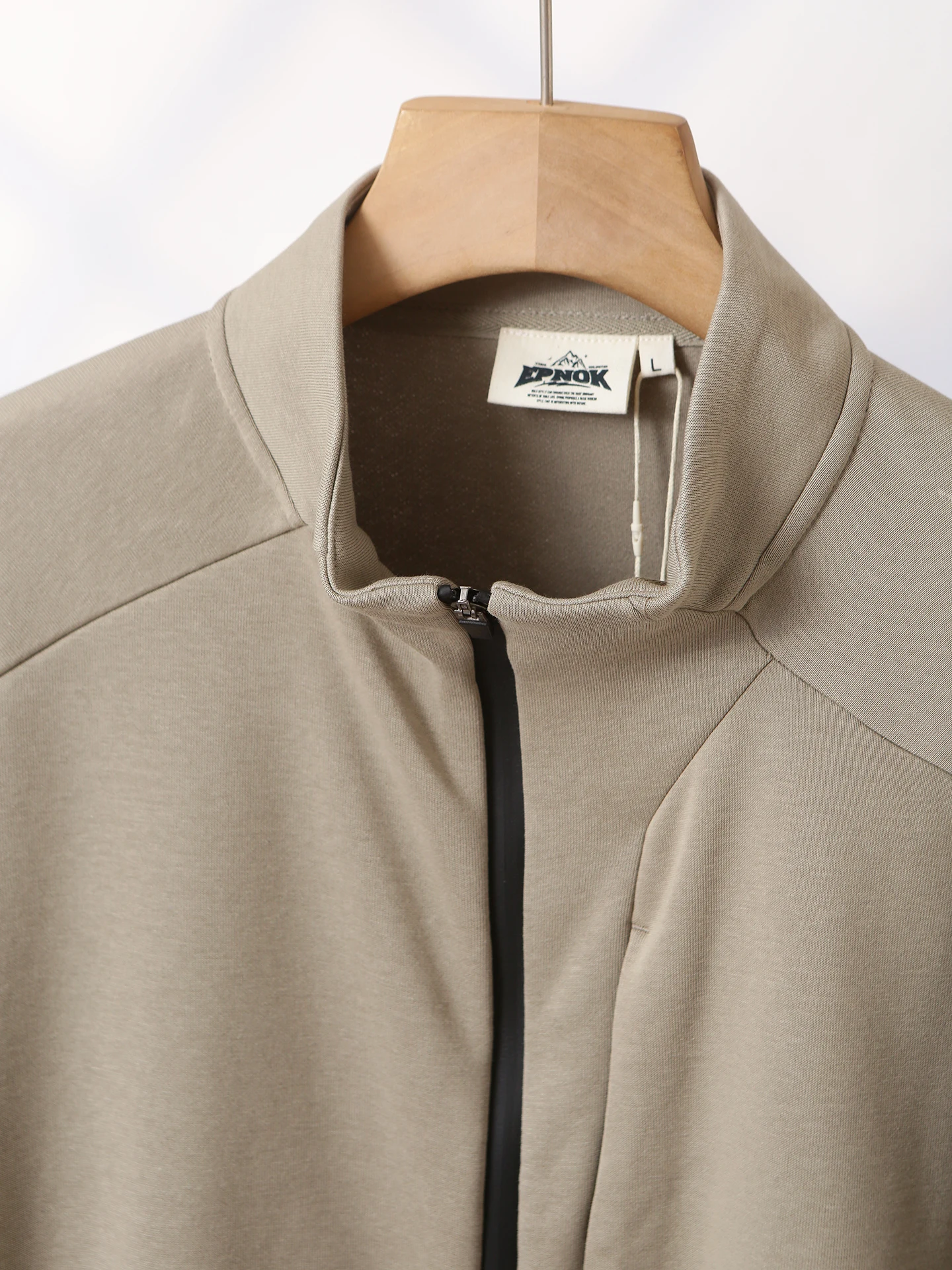 

High-End Texture! 3D Tailoring! Autumn Winter Men's Loose Stand Collar Zipper Casual Sports Jaet Outerwear