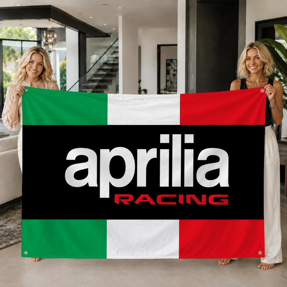 A-Aprilia Moto Brand flag Decoration Outdoor Picnic Party Art Hanging Home Camping Party Banner