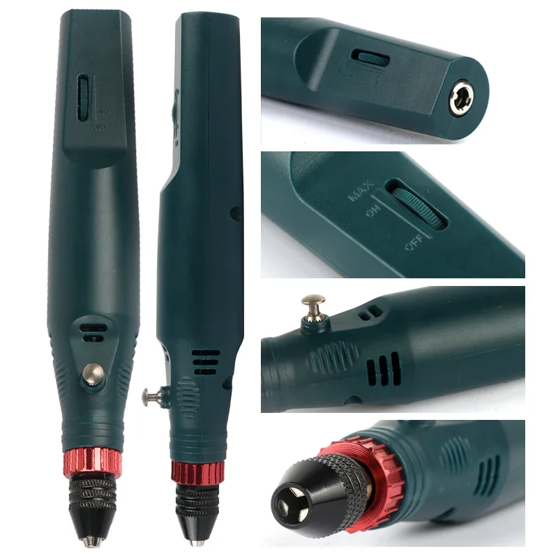 12V 24W Mini Electric Drill Grinder Hand-held 2000-18000rpm Mini Dremel Polish Sanding Tool Electric Grinding Accessories Set