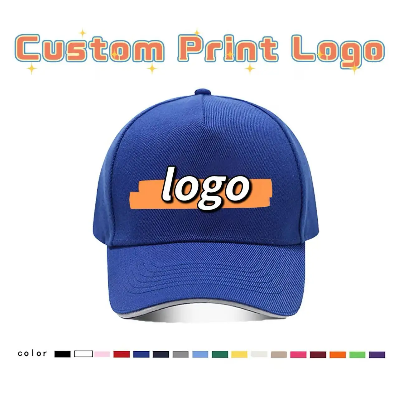 Customized Printed Logo Men's And Women's Fashionable Versatile Baseball Caps Mao Qing Five Piece Sandwich Duck Tongue Hats