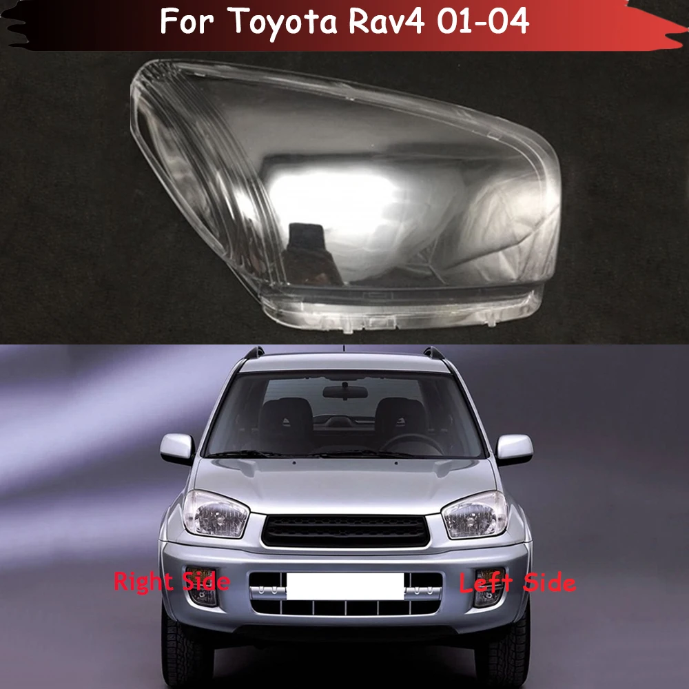 

For Toyota Rav4 2001 2002 2003 2004 Car Front Headlight Glass Caps Headlamp Transparent Lampshade Lamp Shell Auto Lens Cover