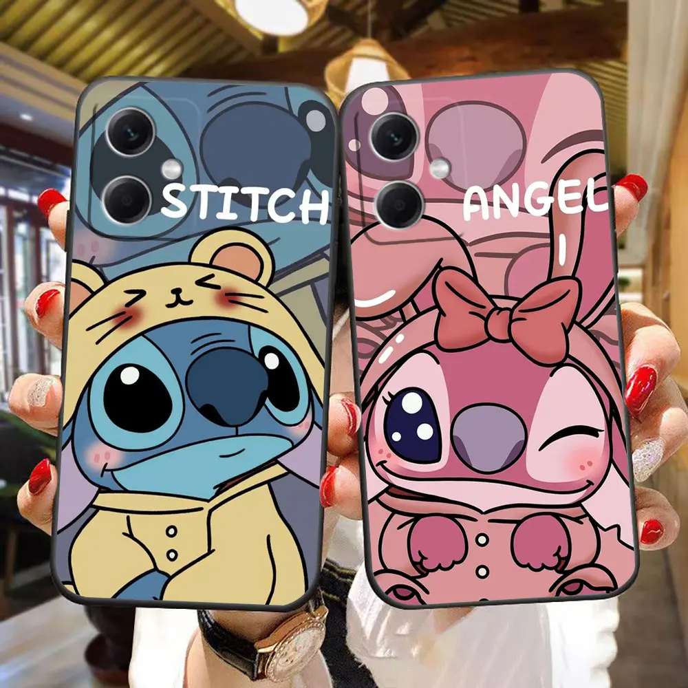 

Cartoon Baby Lilo Stitch Cover Phone Case For Redmi NOTE 14 13 12 12S 11 11S 11T 10 10S 9 9S 8T PRO PLUS Silicone Case Funda