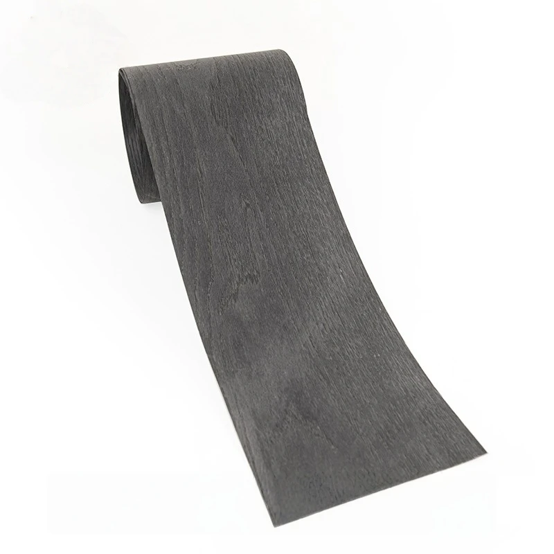 厚さ0.5mmの天然染色ブラックオーク木目突き板、木工家具の製作や装飾表面仕上げ用