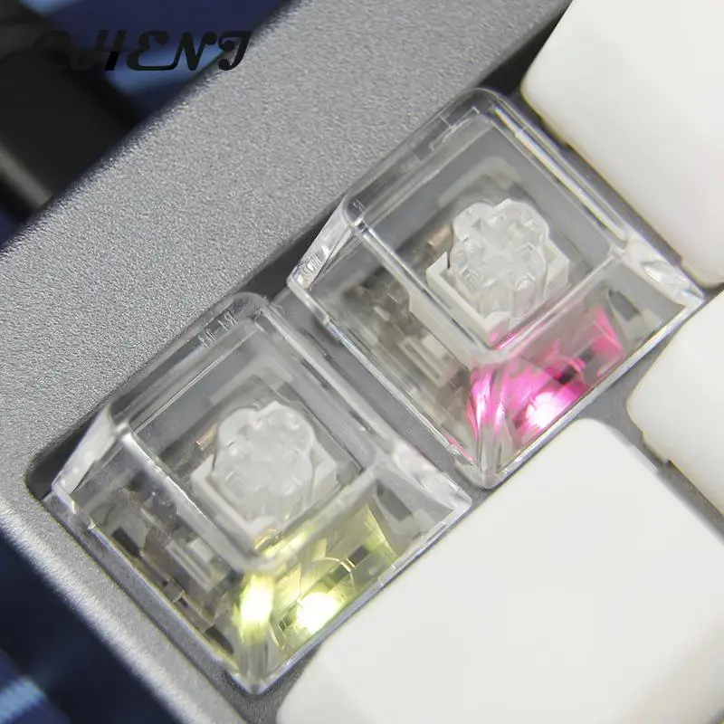 Transparente PC Keycaps em branco, Perfil R4, Teclado Gaming, Presente DIY, amantes do jogo, PC, novo, 1pc