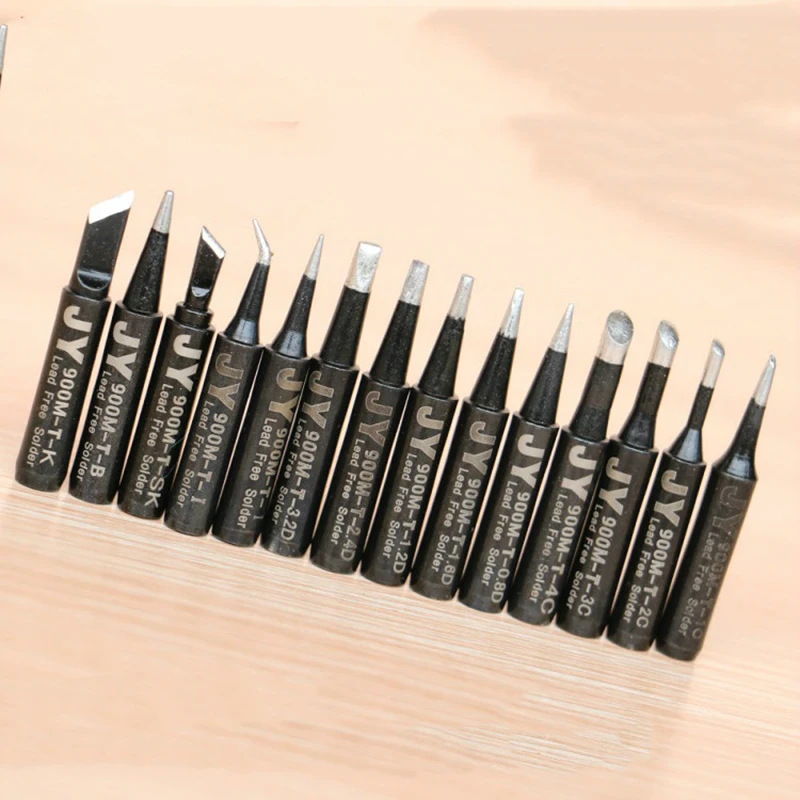 JY – pointes de fer à souder noires sans plomb, 900M-T-K pour Hakko 936 Fx888/888D SAIKE 909D/852 CXG 936d, 1 pièce