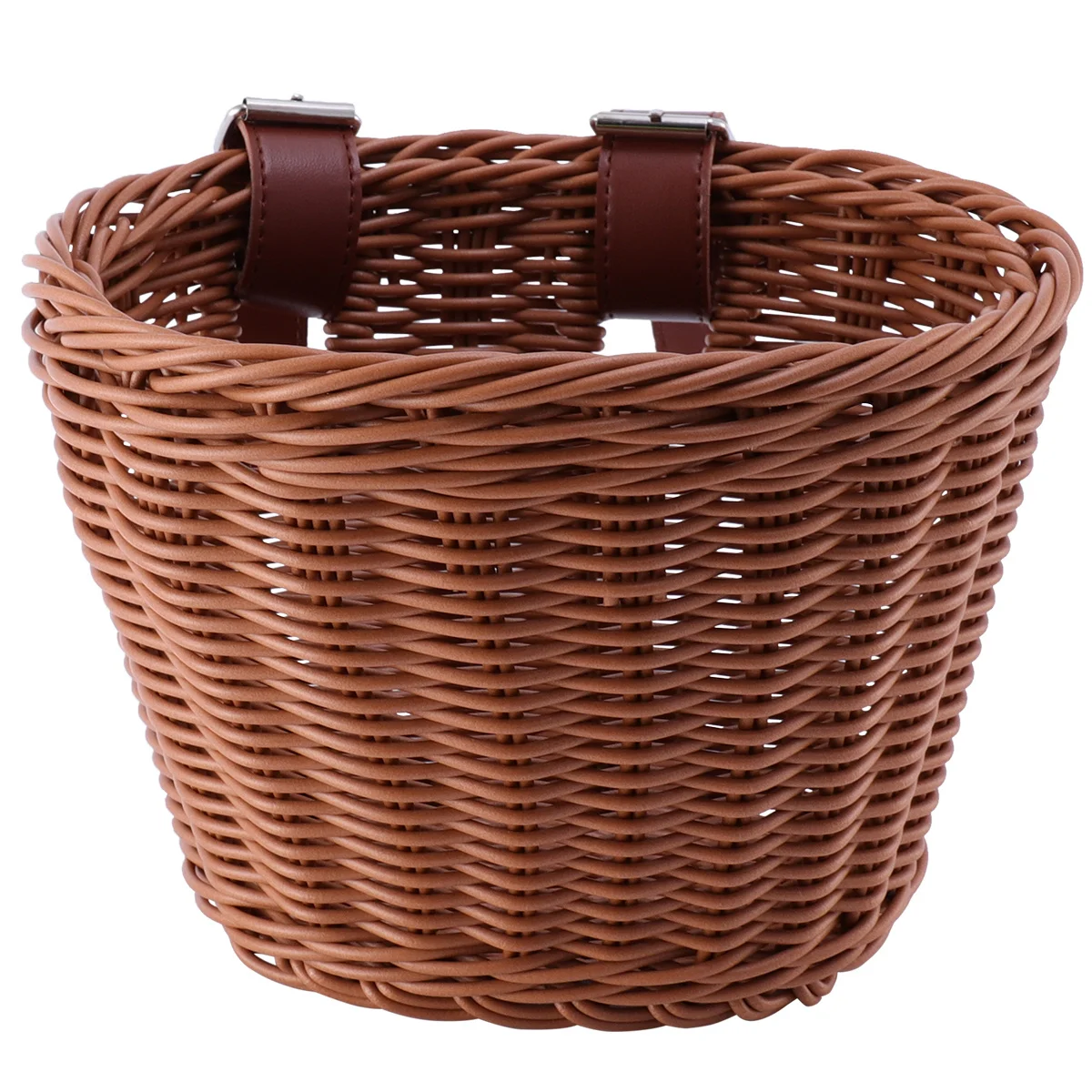 

1Pcs Bike Basket Detachable Front Storage Holder Retro Plastic Storage Basket for Bicycle Accessories