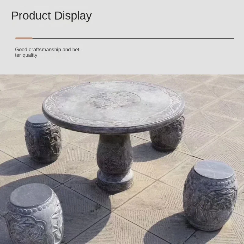 Cement table mold, self-made stone table chair, imitation stone, thickened plastic chair model