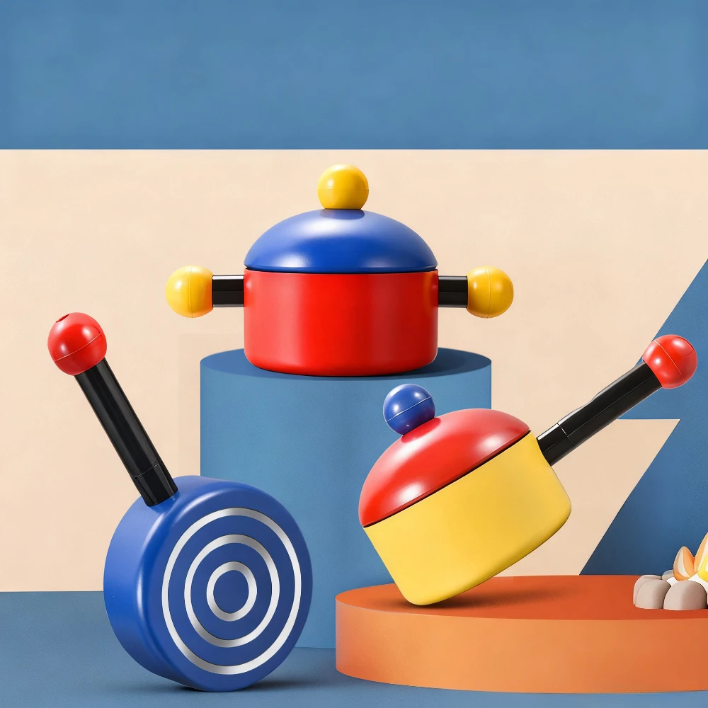 

Cute Frying Pan Milk Pot Nonstick Soup Pot Double Handles with Lid Uniform Heating Dishwasher Safe Wear Resistant Cookware Set