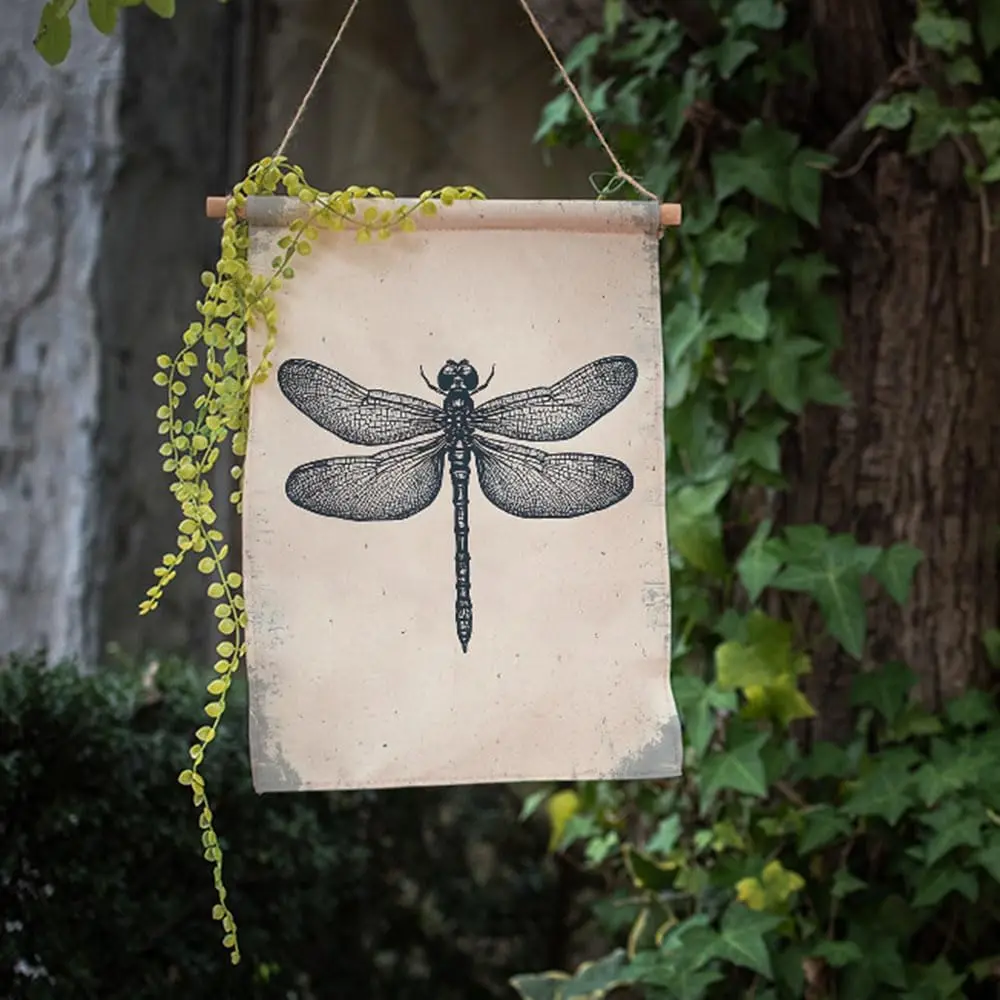 Moslion Dragonfly Garden Flag Vintage Dragonfly Painting Flags Double-Sided Banner Welcome Yard Flag Outdoor Home Decor. Law llp