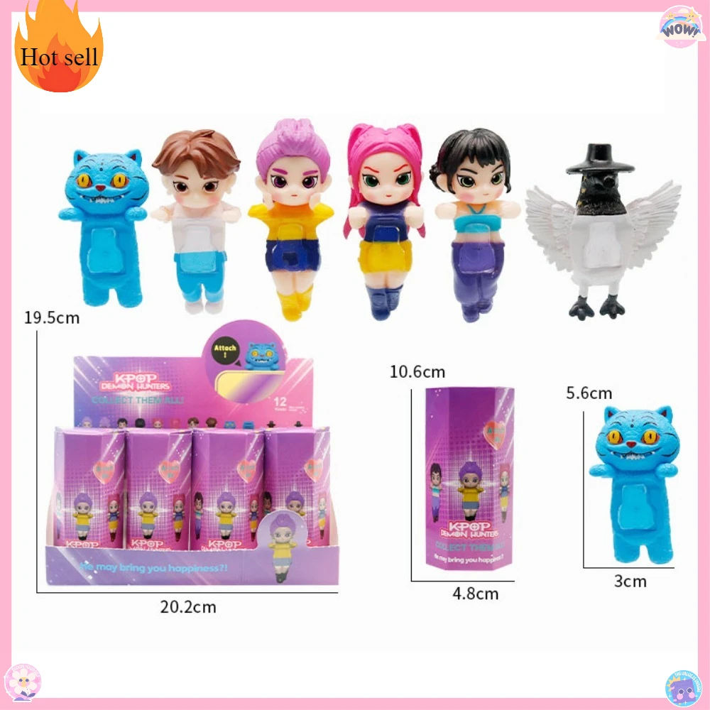Koreaanse K Pop Demon Hunters Blind Box Huntrix Anime Figuur Kawaii Telefoon Ornament Mystery Surprise Bag Collectible Cadeau voor fans
