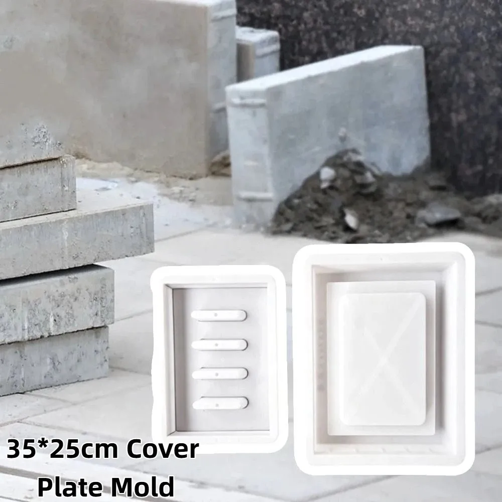 Plastic Cover Plate Mold Flat Sufficient Wall Thickness Cement Trench Gutter Cover Casting Mold Smooth