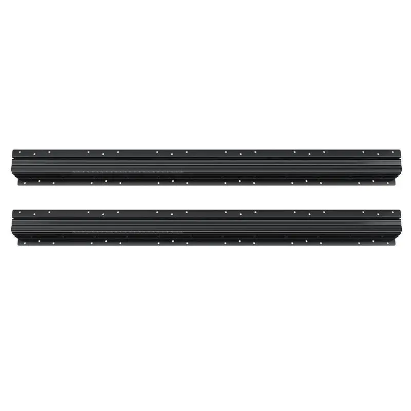 

Free Shipping-Bottom Mount Runners 40" For Staircase Storage Cabinetry DIY Project Furniture Renovation Full Extension Heavy Duty 260LB Load Capacity Steel Ball Bearing Mechanism Industrial Grade Black Finish 1 Pair
