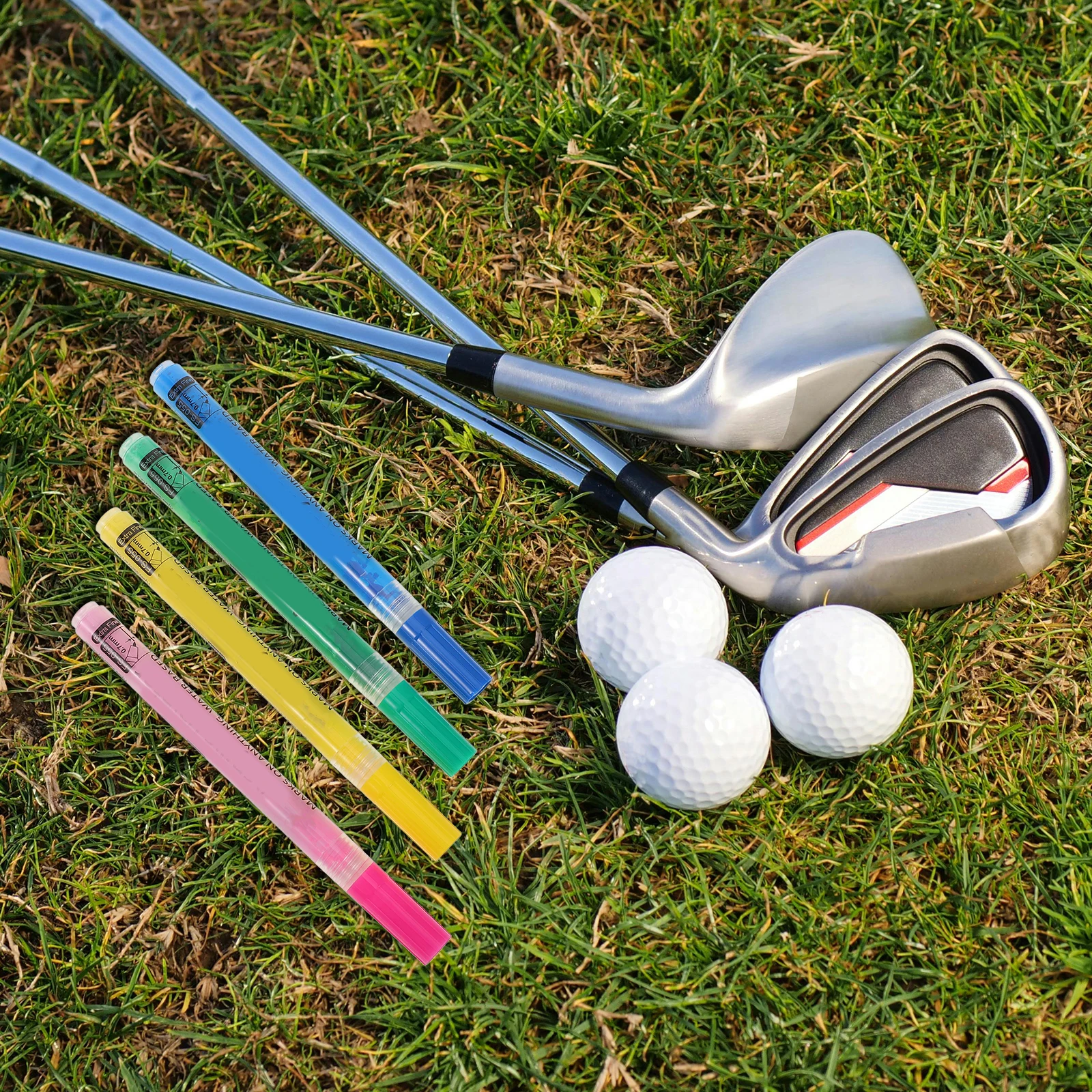 

4pcs Changing Pen Marker Strong Covering Power Acrylic Material Golf Shaft Head Marking Durable Outdoor Use Gadget