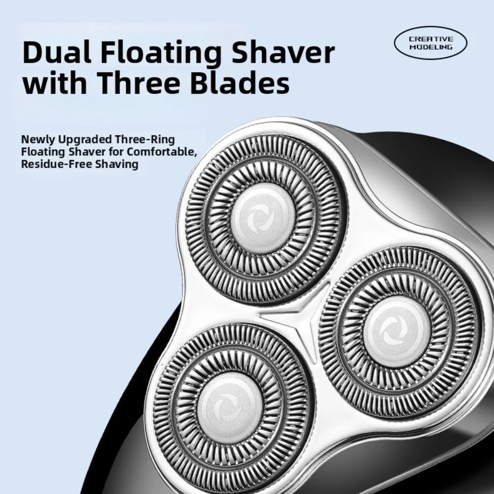 Cordless Mini Electric Shaver Compact Pocket Size Lightweight Men Electric Shaver USB Rechargeable Removable