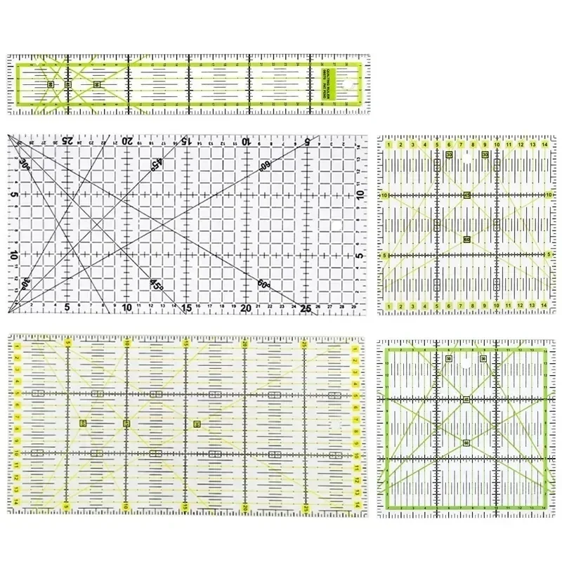 1szt Patchwork Linijka Narzędzia do pikowania Szycie Patchwork Linijki Tkanina Linijka do cięcia Linijka do rysowania Linijka krawiecka Akcesoria do szycia