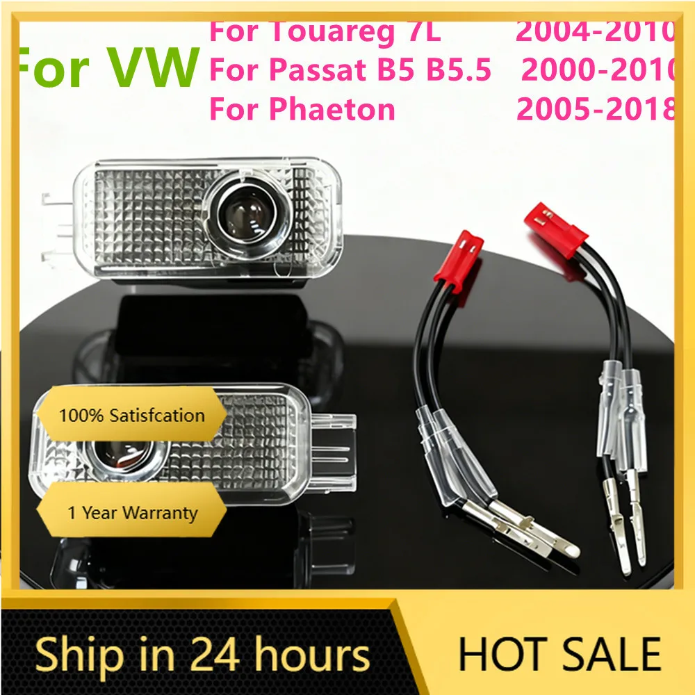 

Солнцезащитные козырьки, светодиодный проектор для дверей автомобиля, приветственный свет, аксессуары для VW Passat B5 B5.5 2000-2010 Touareg 7L 2004-2010 Phaeton 2005-20