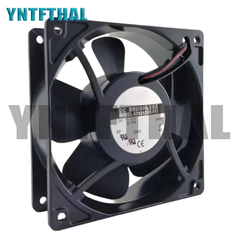 New AD1212UB-F51 DC12V 0.70A Two Lines Cooling Fan