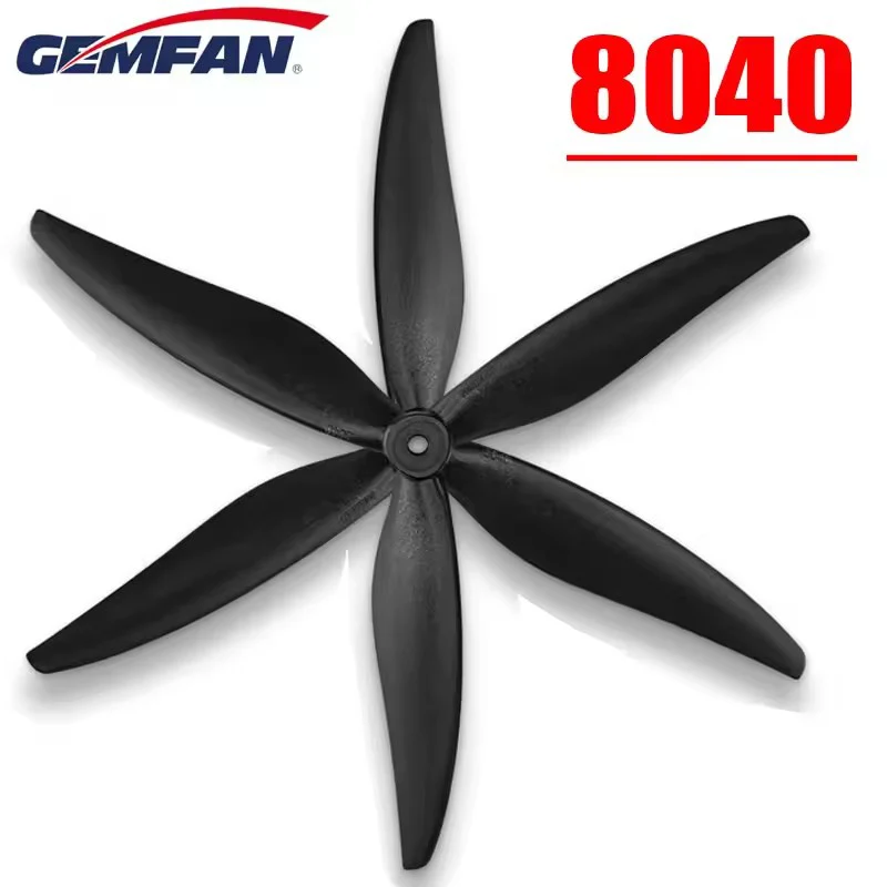 Gemfan 8040 8X4X3 8inch 3-Blade Propeller RC Multirotor X-Class CW CCW Props for LR8 FPV Drones Airplane 3214-640KV Motor