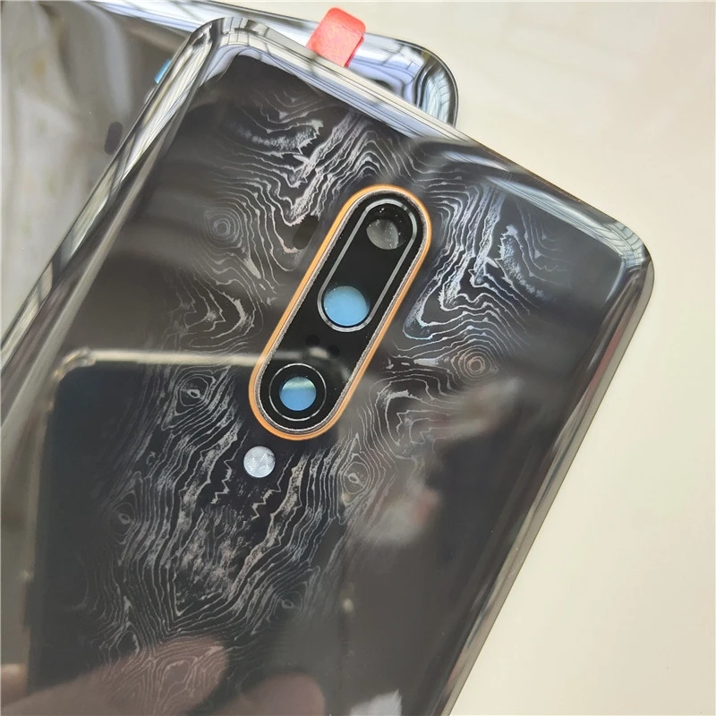 For OnePlus 7T Pro Back Glass Battery Cover Door Rear Housing Panel Case For One Plus 7Tpro Battery Cover+Camera Lens