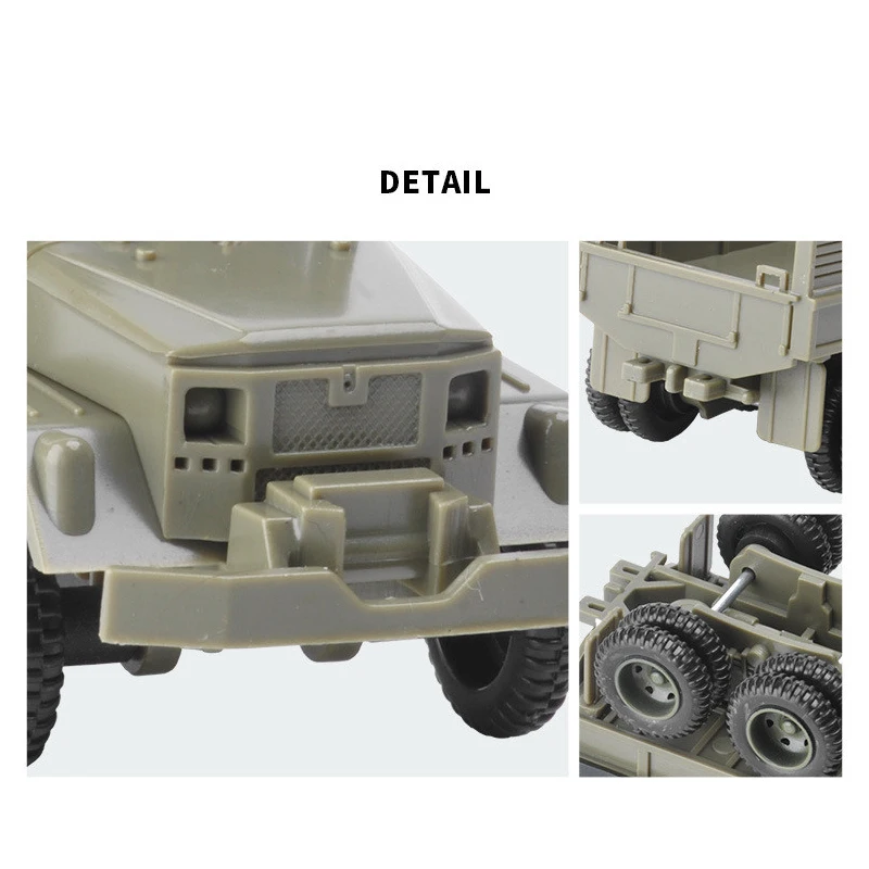 1/72 Scale Model Kit M35 Military Vehicle Toy Military Truck Army Assembly Tabletop Wargame Diorama Hobby Building