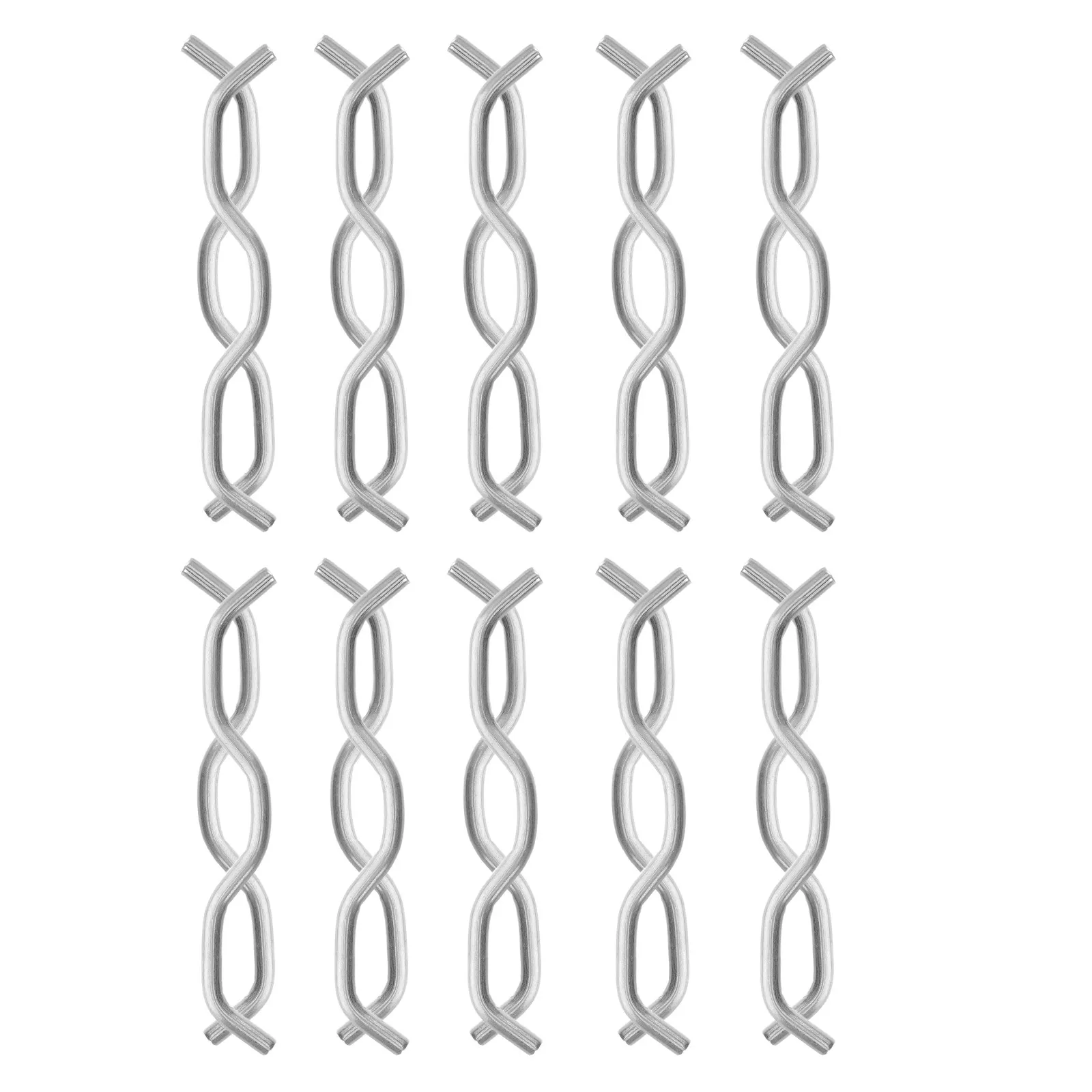 20Pcs Trampoline Accessories Connector W Shaped Hook Metal Triangle Buckle Heavy Duty Replacement Parts for Outdoor Safe Stable