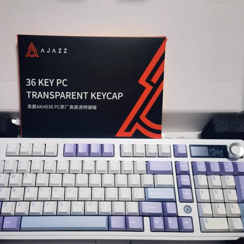 AJAZZ AK980 Gaming Mechanical Keyboard Tri Mode connect 98key Full key hot swappable Tft Color With computer peripherals 8000mAh