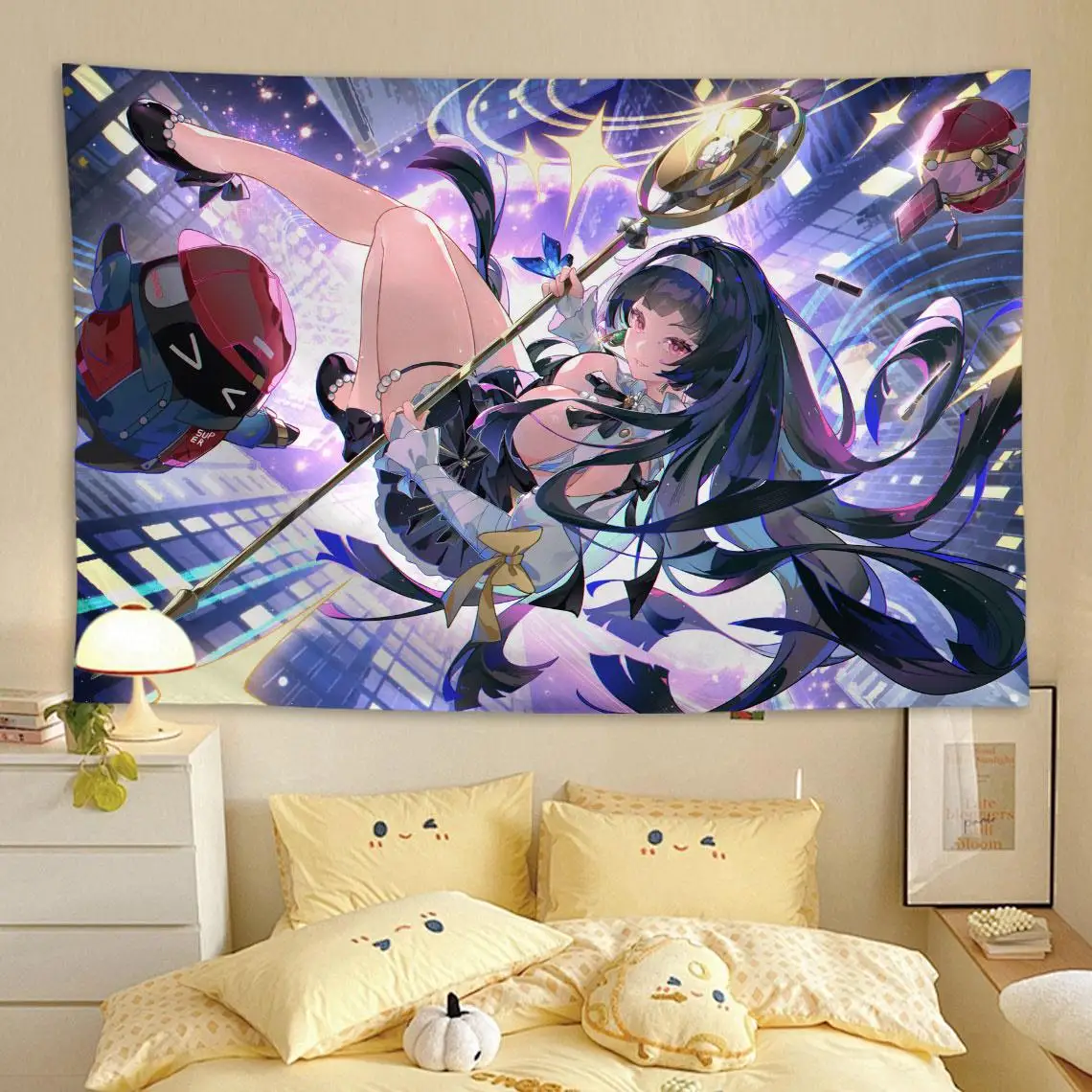Zenless Zone Zero Astra Yao Anime Wandteppich Wandbehang Wandkunst Home Decor Wohnzimmer Dekor Geschenk für Fans