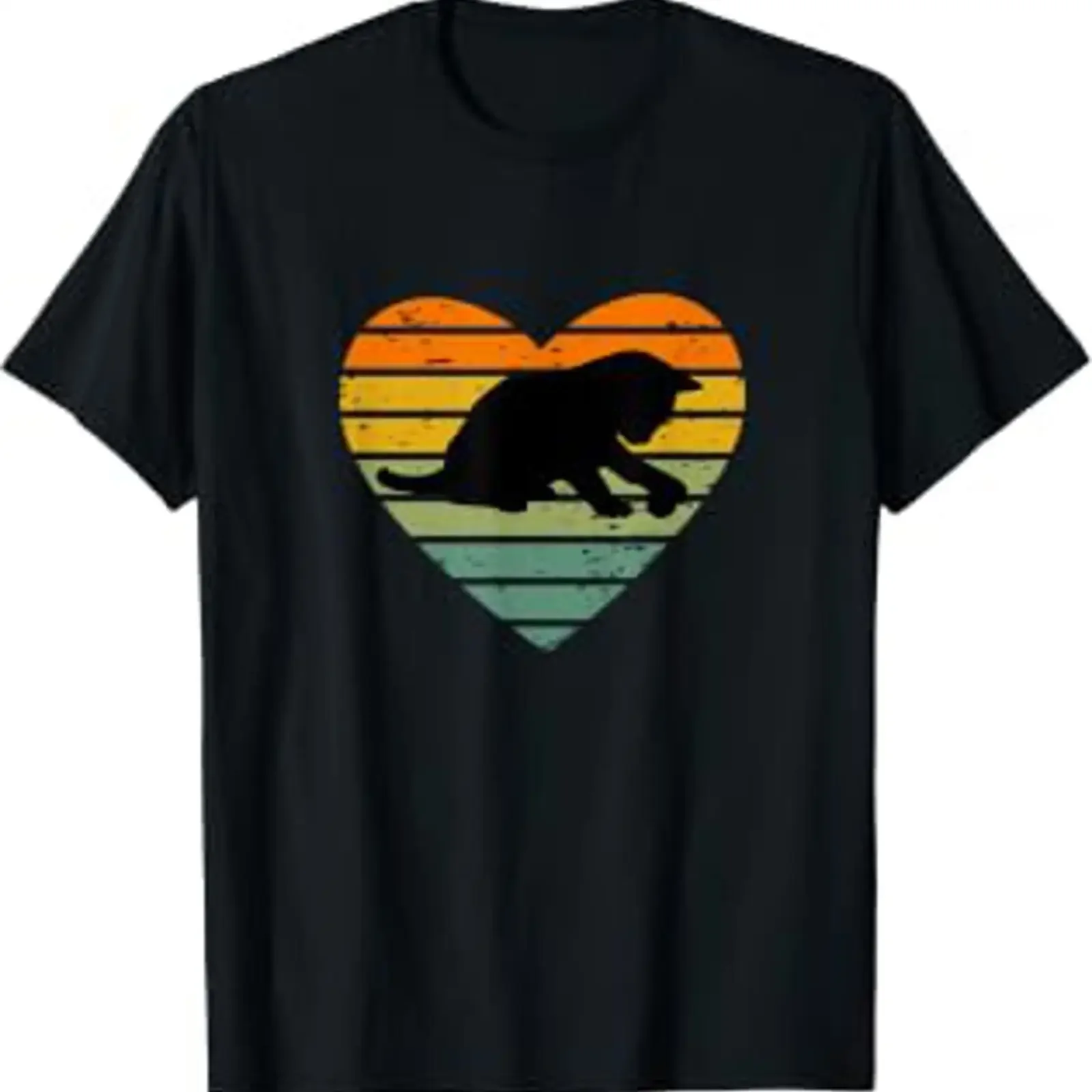 T shirt with German text Ich liebe spielende Katzen Language black vintage Washed graphic Stylish Breathable homme