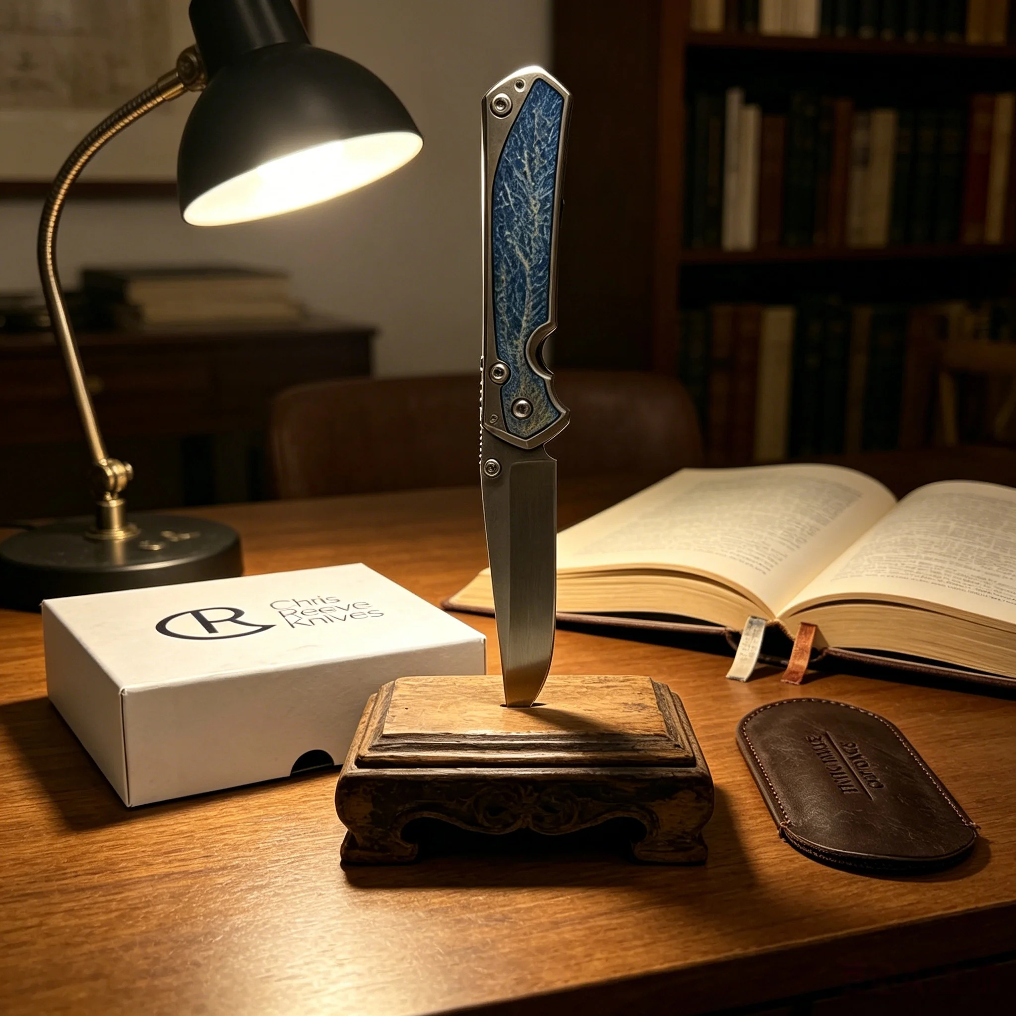 Chris Reeve - Lightning Storm, high-quality M390 steel, titanium alloy handle, small Sha model mini folding knife