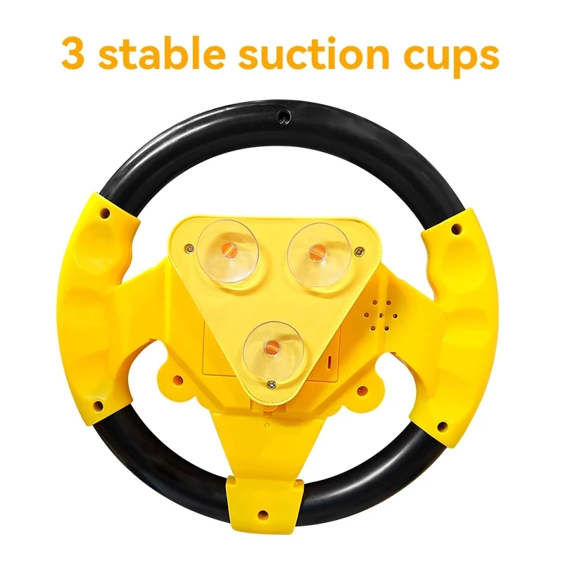 Infant Shining Eletric Simulation Steering Wheel Toy with Light Sound Kids Early Educational Stroller Steering Wheel Vocal Toys